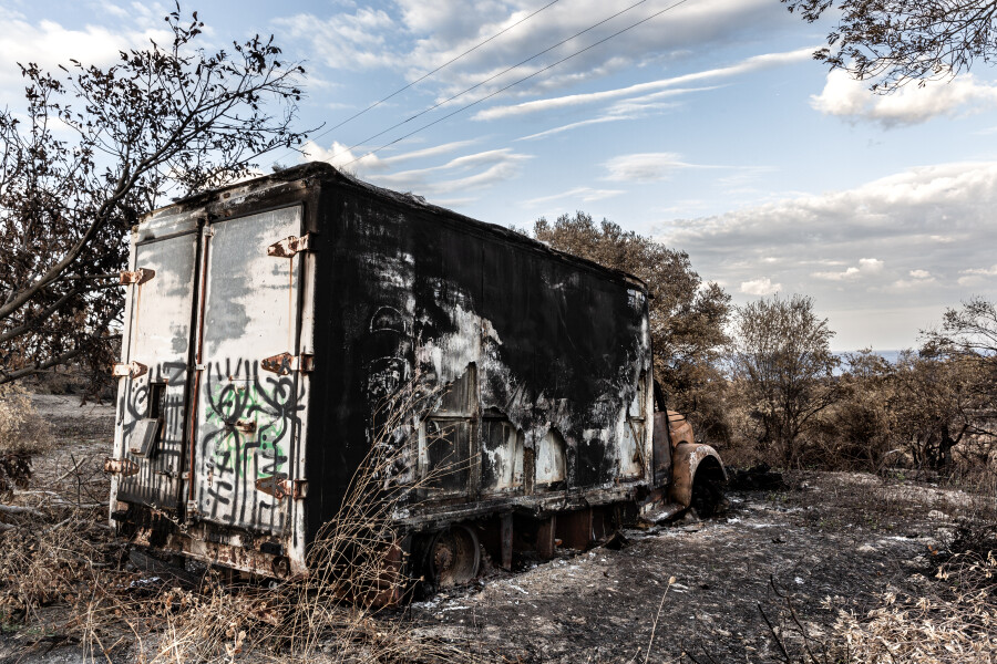 Greek island of Evia strangles with aftermath of wildfires and drought